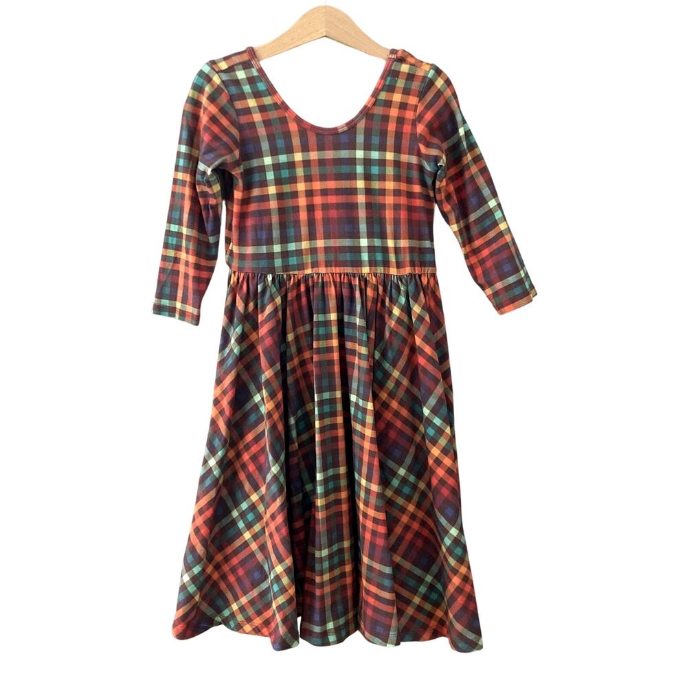 Alice + Ames Ballet Twirl Dress - Fall Plaid - 8